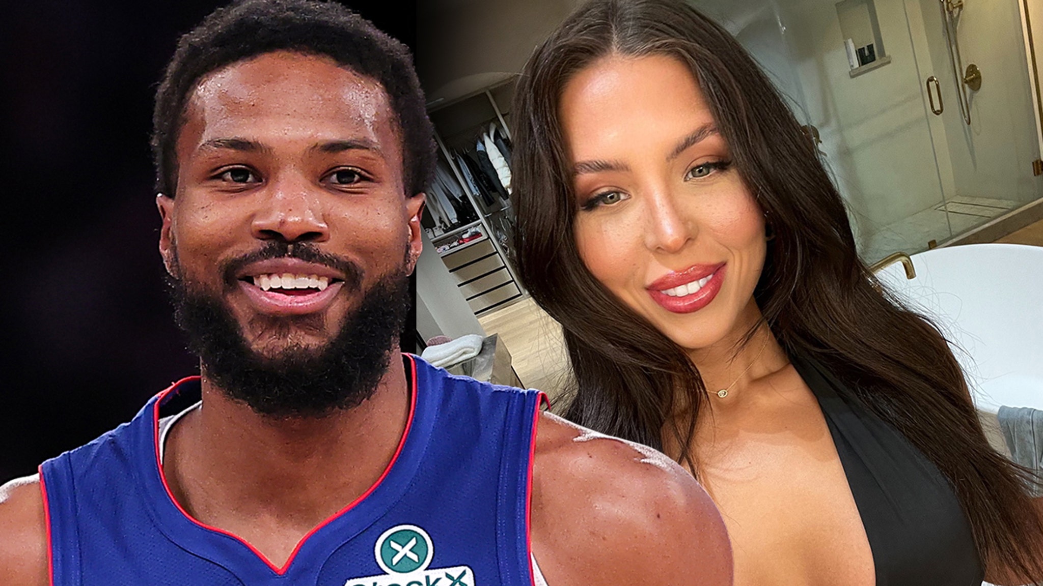 Malik Beasley Holds Hands With Model After Split From Montana Yao