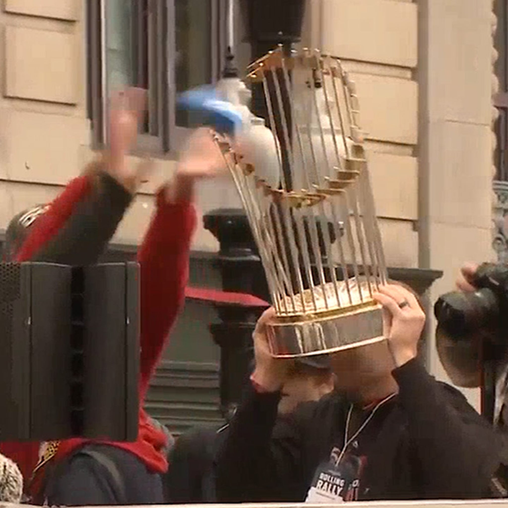 World Series trophy repaired after parade damage