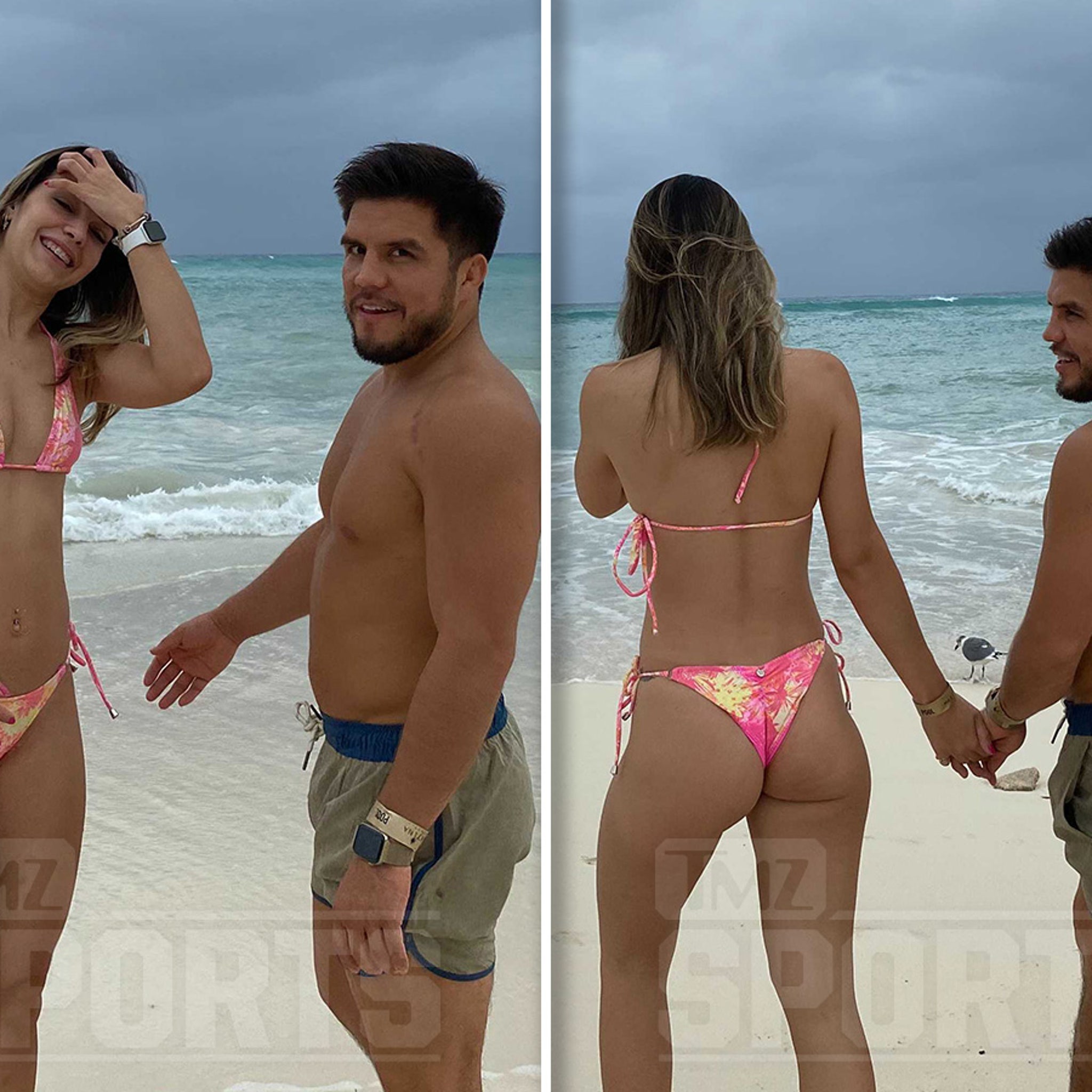 UFCs Henry Cejudo Hits the Beach with Smokin Hot New Lady, Brazilian Model! picture photo pic