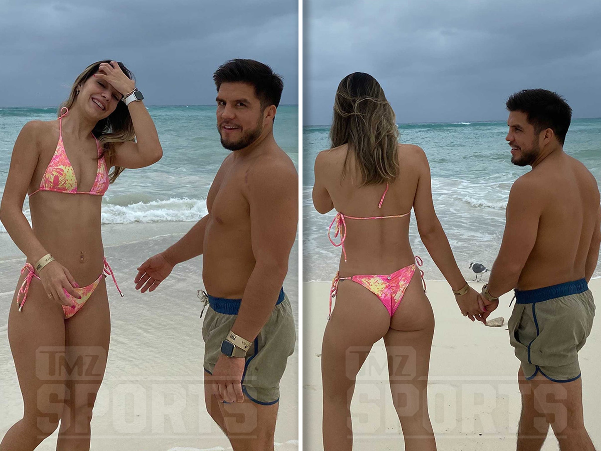 UFCs Henry Cejudo Hits the Beach with Smokin Hot New Lady, Brazilian Model! photo