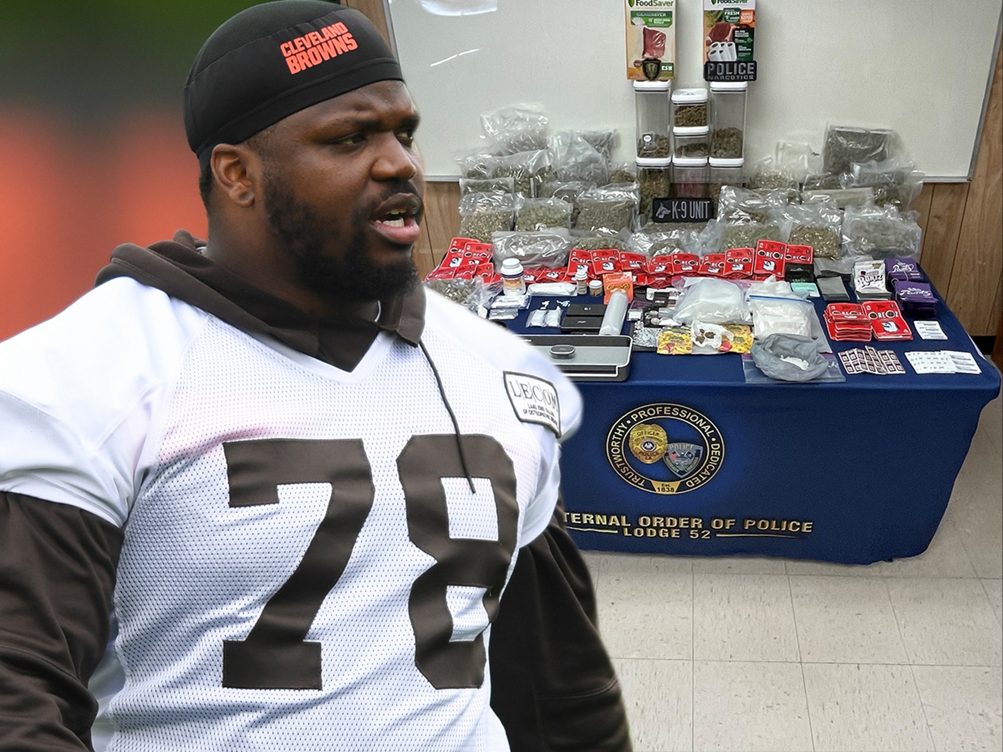 Cleveland Browns Lineman Greg Robinson Caught With 157 Pounds of Weed