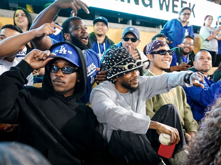 kendrick lamar and girlfriend at lakers game