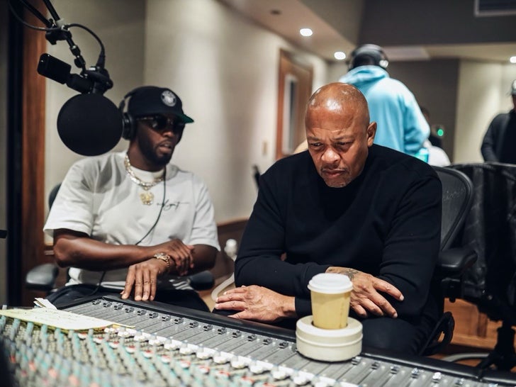 Diddy and Dr Dre Hit The Studio