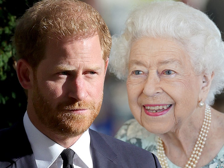 Prince Harry and Queen Elizabeth II