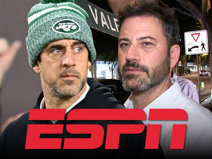 jimmy kimmel and aaron rodgers, espn