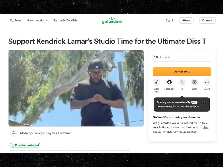 Drake Kendrick Lamar Gofundme