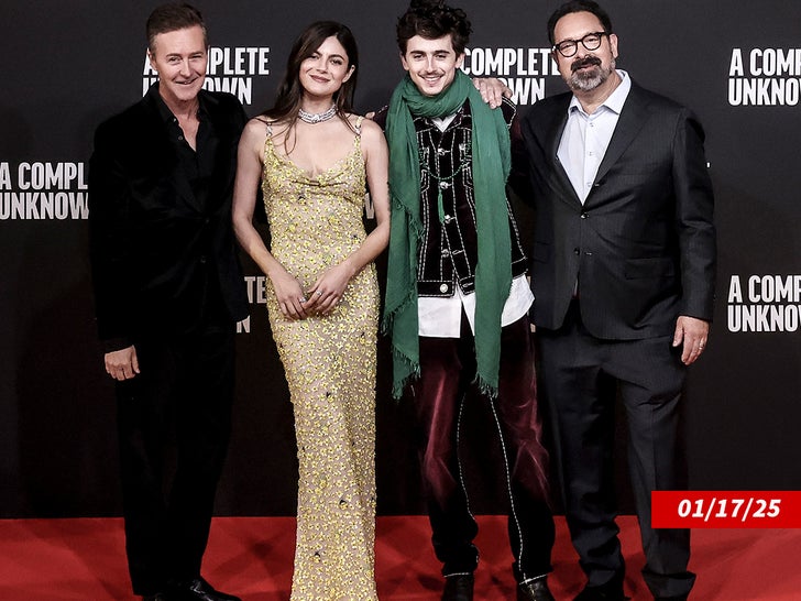 Timothée Chalamet and Edward Norton Cheer at Soccer Game in Italy