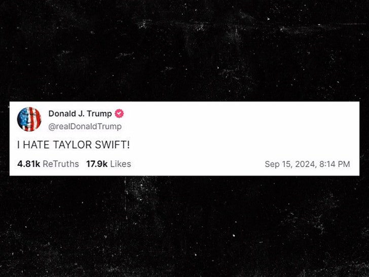 Donald Trump odiava Taylor Swift x 1