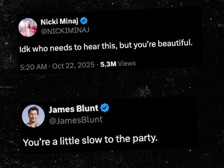 James Blunt Nicki Minaj x
