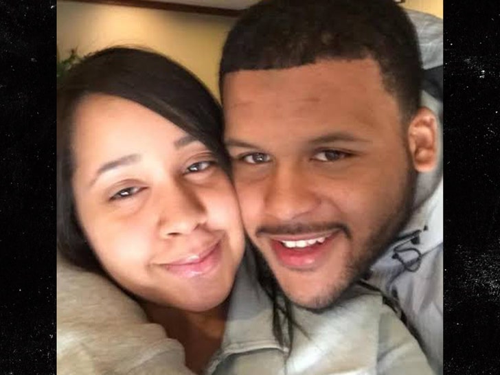 aaron donald and Jaelynn Blakey main