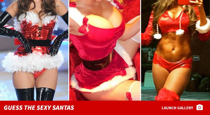 Sexy Celeb Santas -- Guess Who!