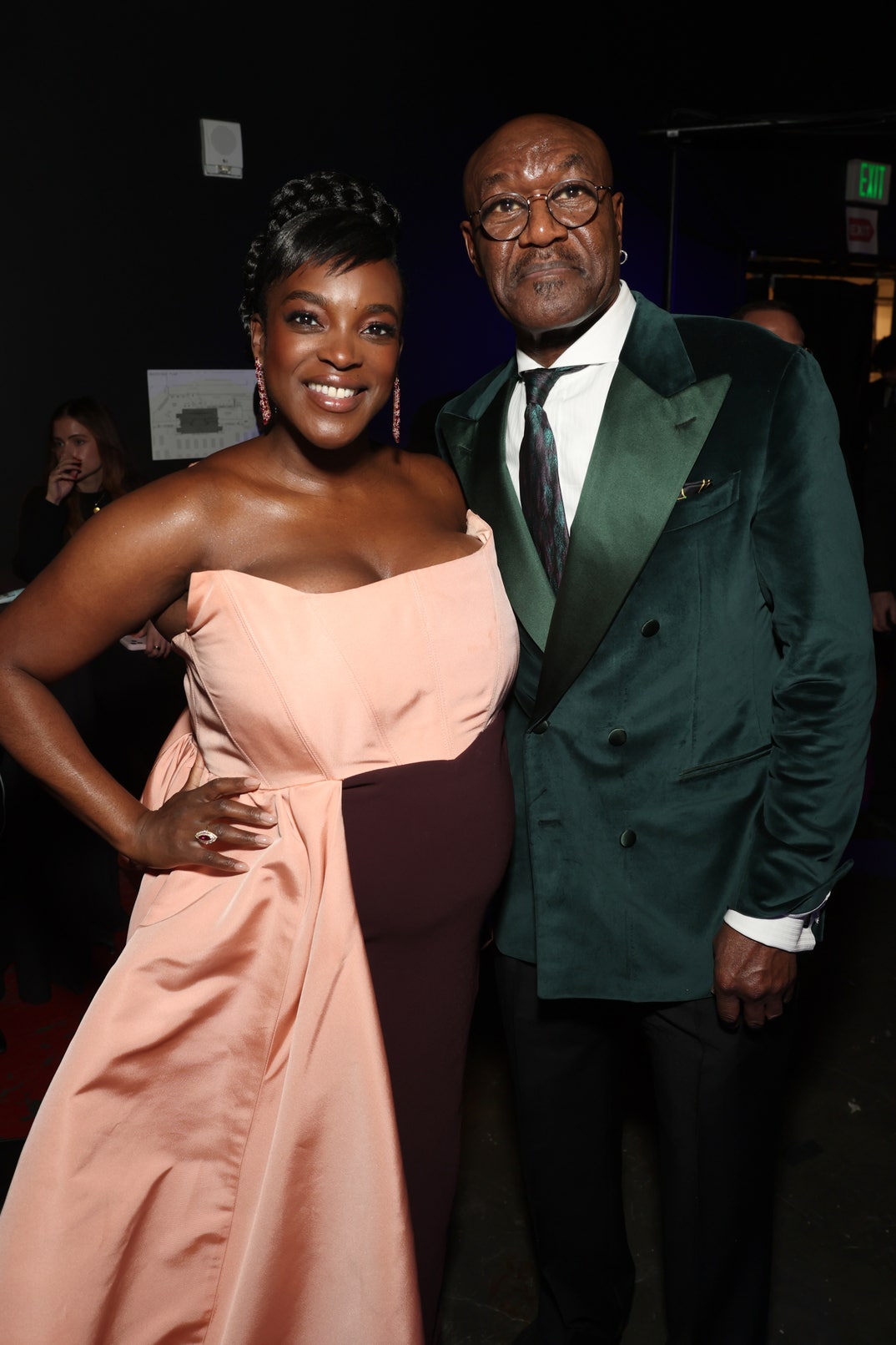 Wunmi Mosaku and Delroy Lindo
