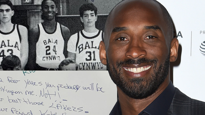 Kobe Bryant was purple and gold as a 13-year-old -- signing his middle school friend's yearbook with 
