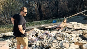 spencer pratt returns to burned down home