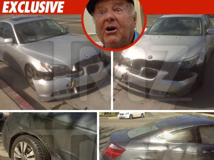 Dick Van Patten Hits Race Track After Car Crash