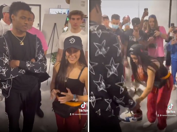 Bronny James Loses Free-Throw Contest To TikTok Star, Forced To Give Up Kicks