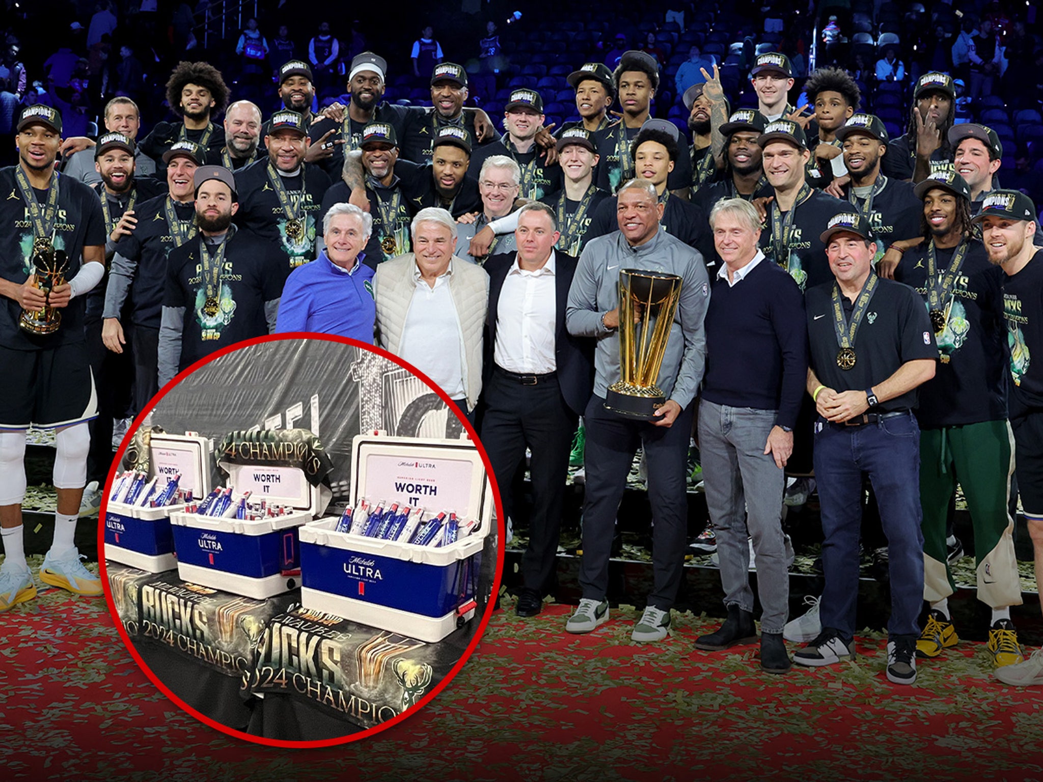 Milwaukee Bucks Win NBA Cup, But Forgo Champagne Showers