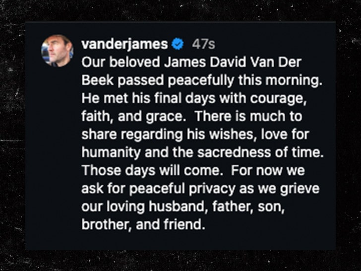 জেমস ভ্যান ডের বিকের পোস্ট