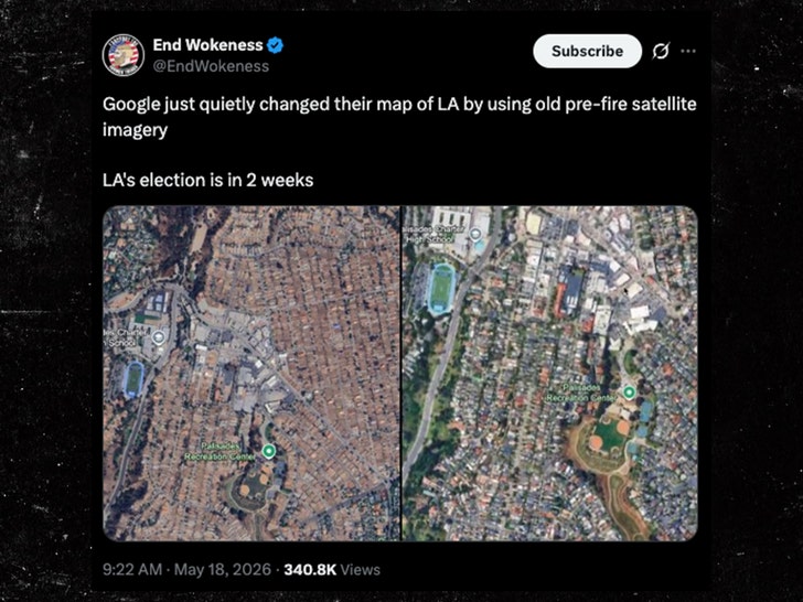 google maps of LA x