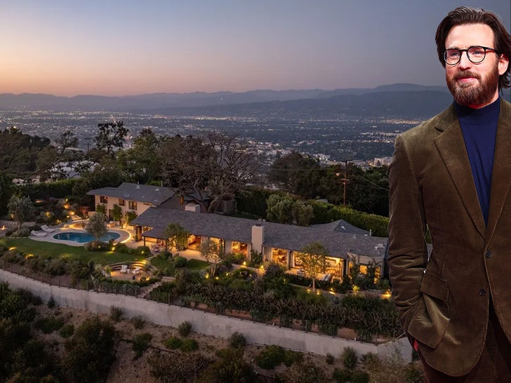 Chris Evans Re-Lists Hollywood Hills Home