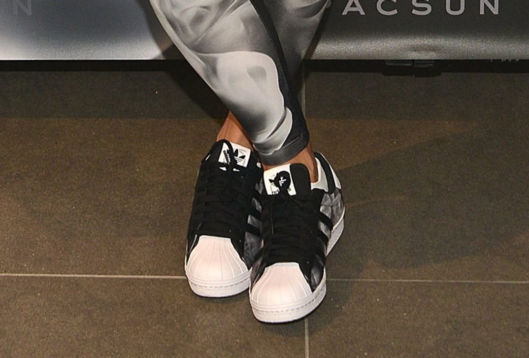 adidas gazelle silver green womens Adidas x Rita Ora: White Smoke Tee (Black)  Extra Butter