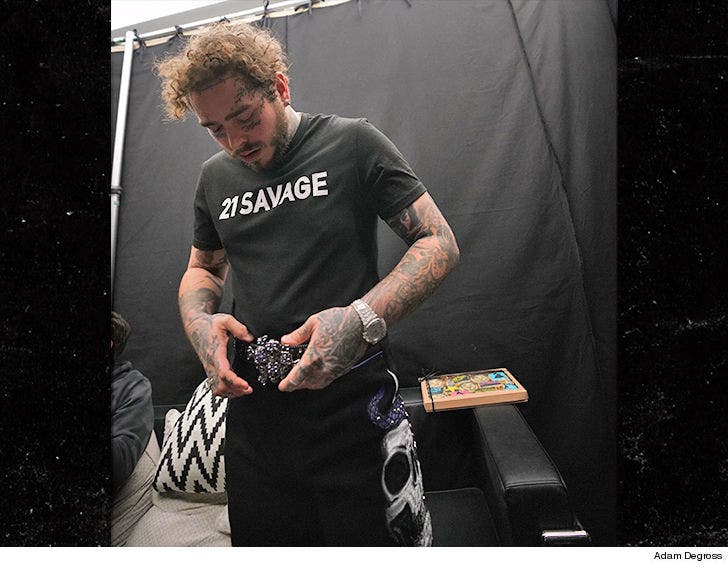 Post Malone Shows Support for Savage During Grammys :: 0211-post-malone-adam-degross-4