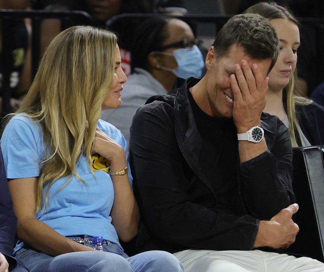 Tom Brady Courtside At The Vegas Aces Game