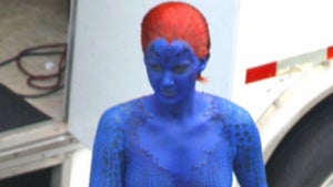 Jennifer Lawrence -- Feeling Blue ALL Over Her Body