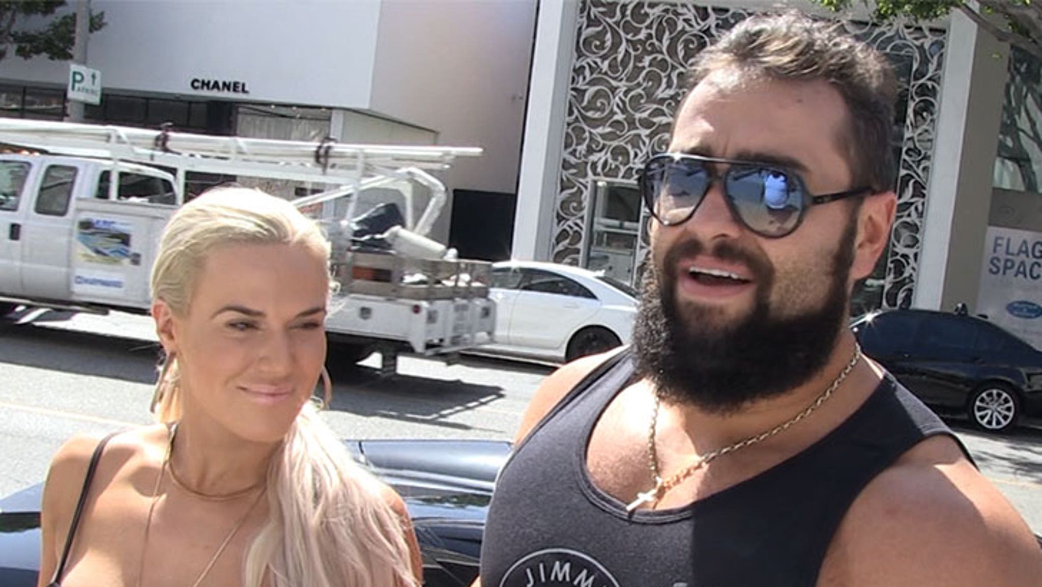 WWEs Rusev and Lana Say Rusevs Gonna Retire The Undertaker, Crush His Old Ass! photo