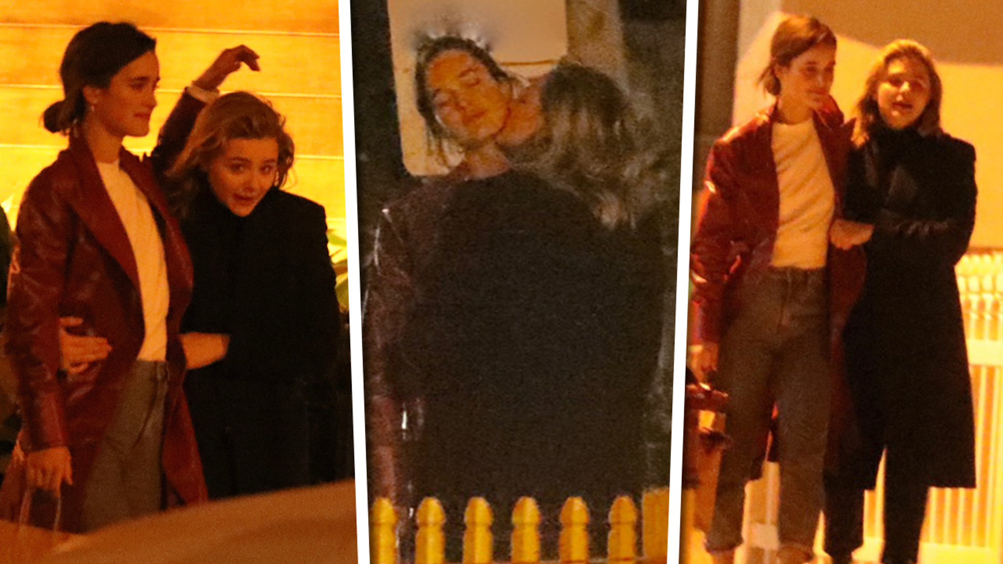 Chloe Grace Moretz Has Dinner and Makeout Session with Model Kate Harrison