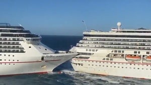 Carnival Cruise Ships Collide as Passengers Yell About Getting Video