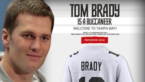 Bucs Already Selling Tom Brady #12 Jerseys, QB Puts On Cliche Clinic In Phoner
