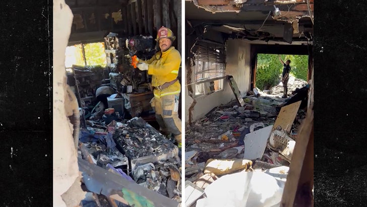 Anne Heche Crash Scene Video From Inside House that Caught Fire