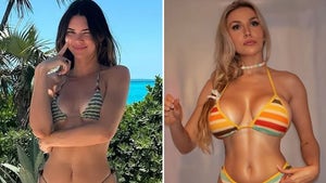 Kendall Jenner vs. Courtney Stodden -- Striped Bikini Babes Edition