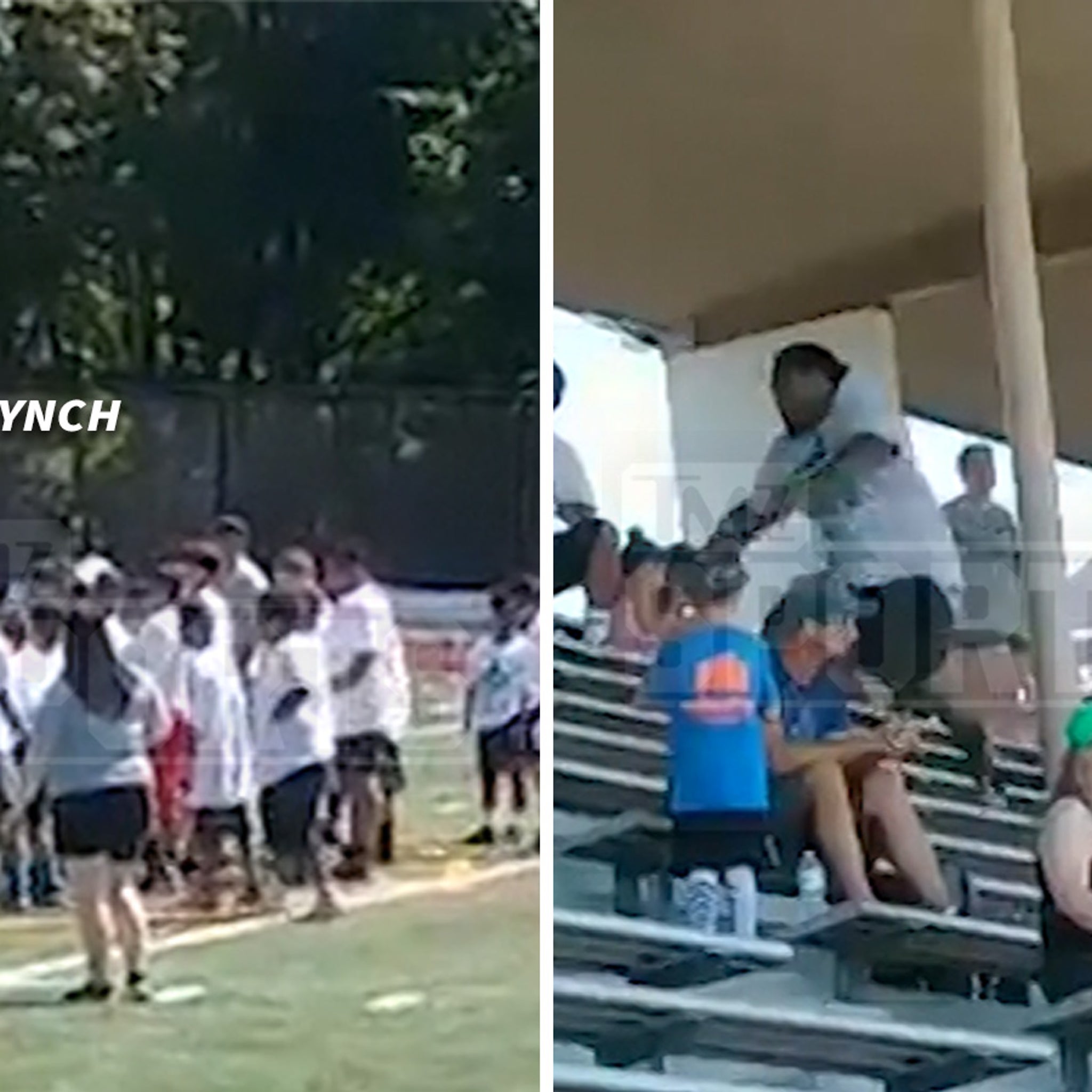 Marshawn Lynchs On Field Confrontation With Camp Mom Caught