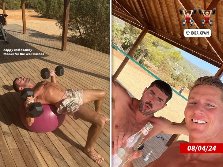 zac efron malhando em ibiza insta