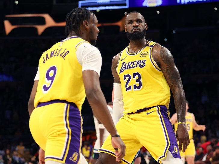 LeBron & Bronny James Together On The Lakers