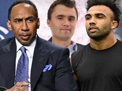 stephen a smith, charlie kirk, and christian kirk getty comp
