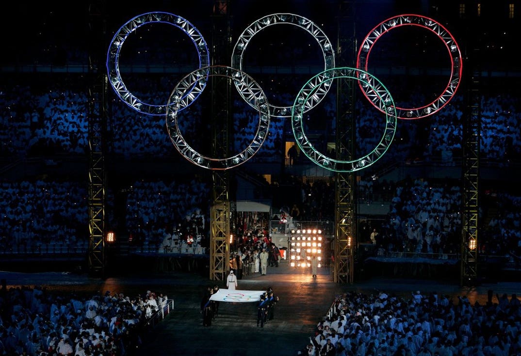 Winter Olympics Closing Ceremonies -- Through The Years, image size:1074x735