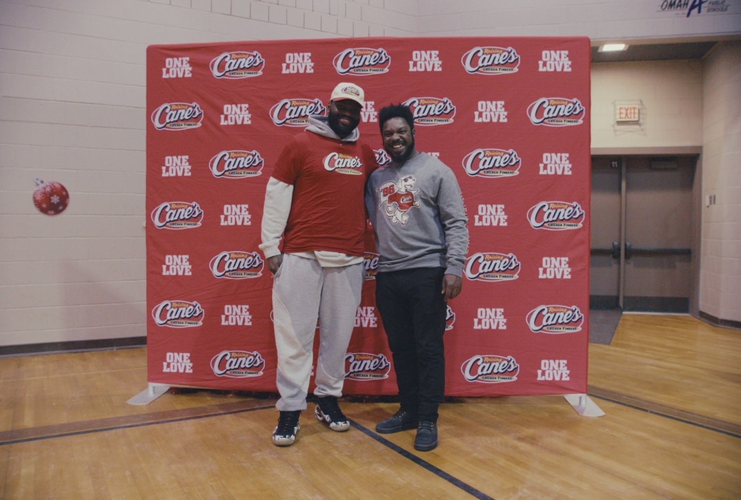 Shaquil Barrett With Raising Cane's 23