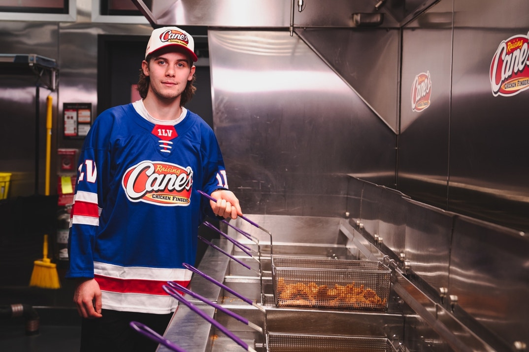 Jack Hughes Raising Canes 5