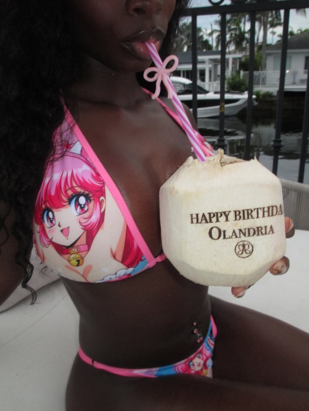 Olandria Carthen Birthday Bikini Shots 4