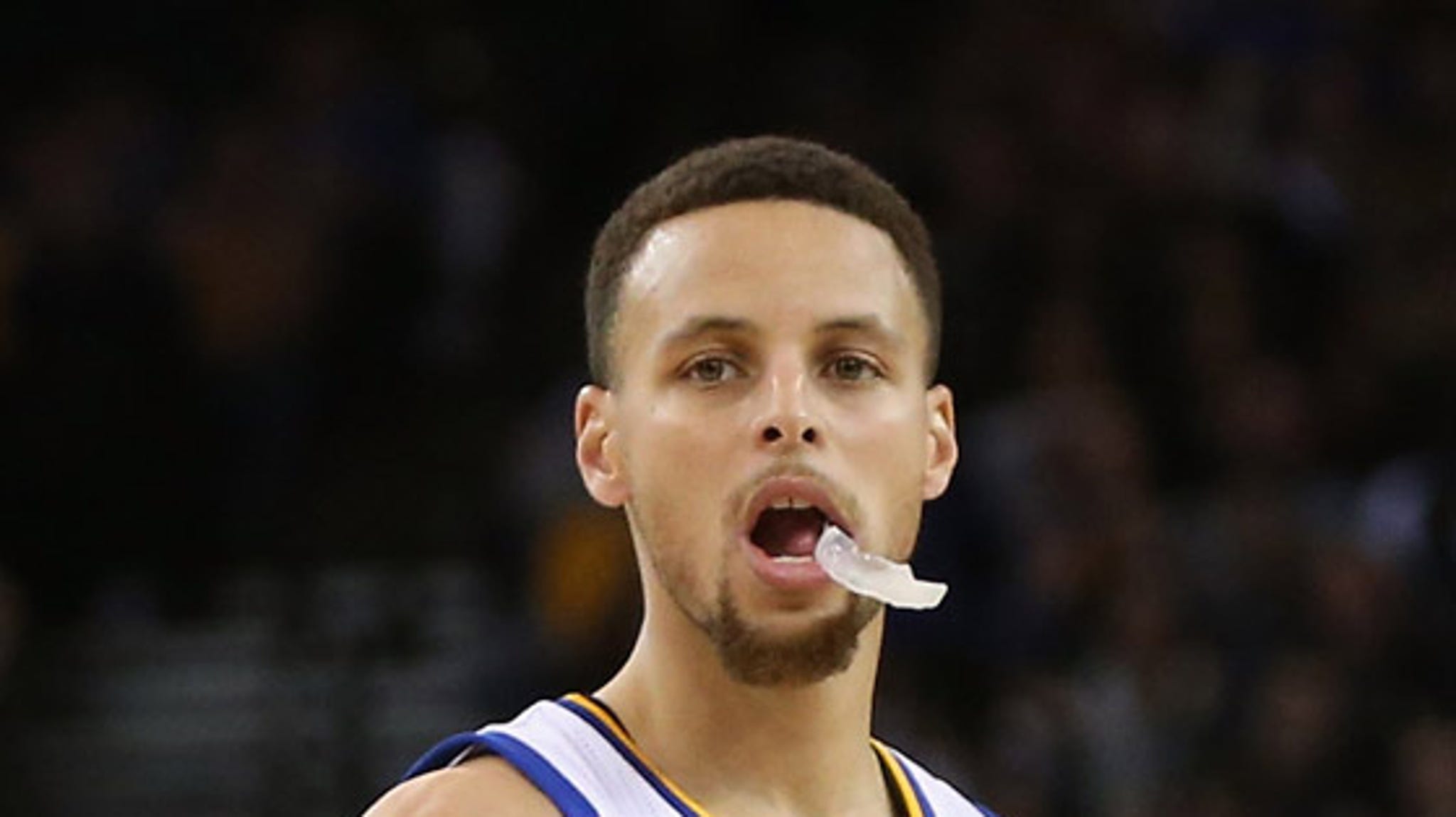 Steph Curry Can't Figure Out How To Use A Mouth Guard