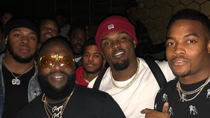 Rick Ross Rages With Patriots Players, Pop That Super Bowl Bubbly!