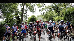 Tour de France Riders Protest During Race For Safer Conditions After Crashes