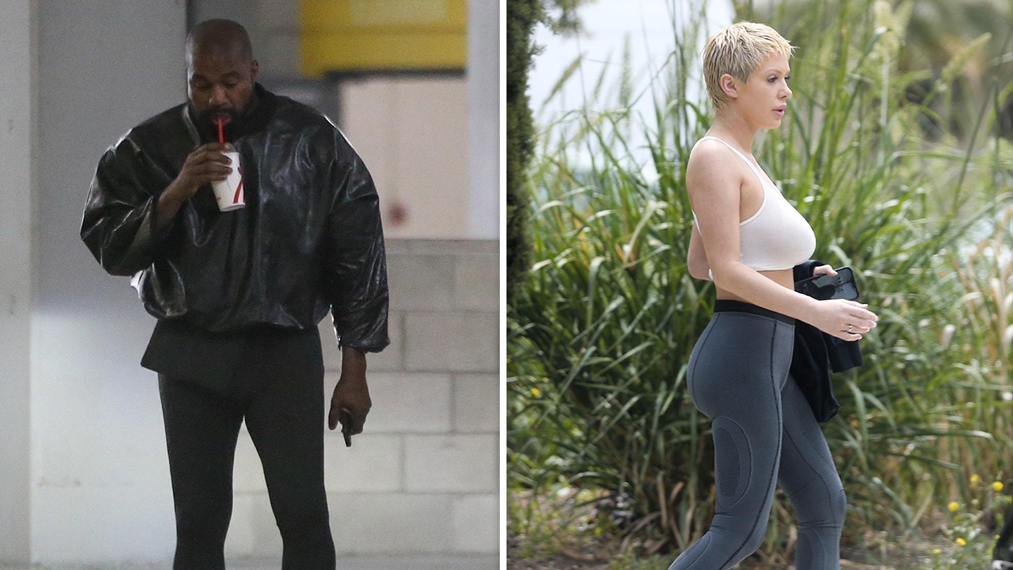 Kanye West and Wife Bianca Censori Hit Chick-fil-A Before Gym Workout