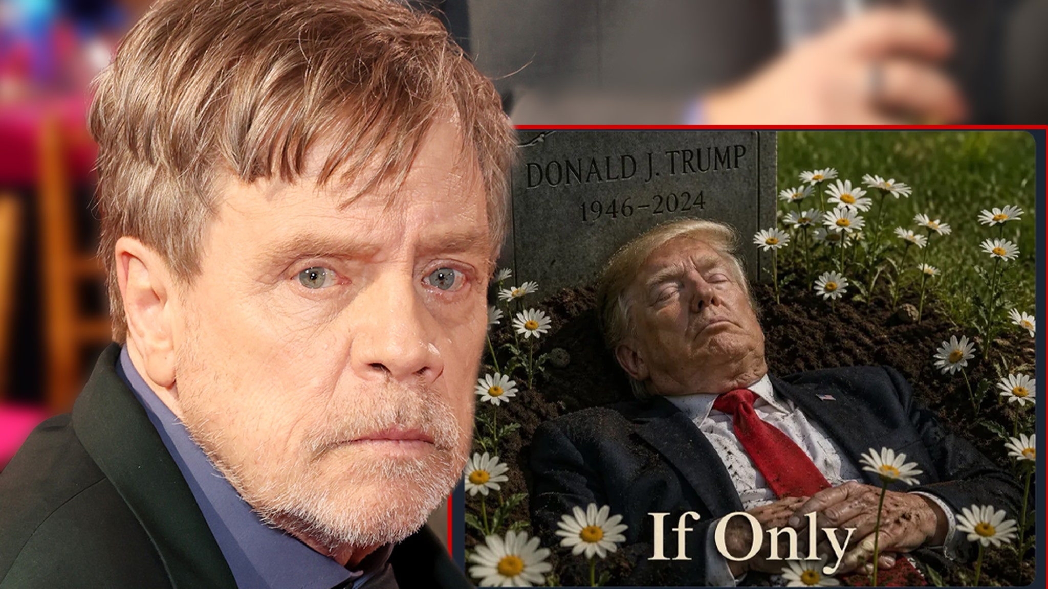 Mark Hamill Blasted by White House for A.I. Image of Donald Trump in Grave