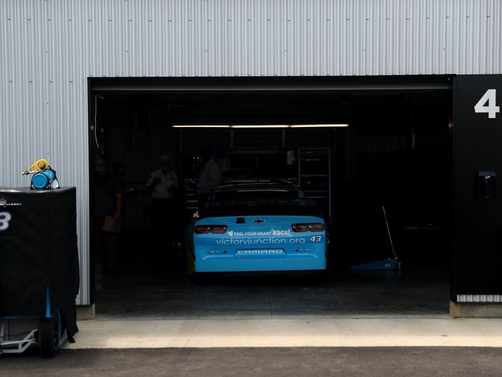 Bubba Wallace's Garage After Noose Removed