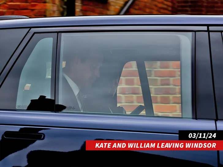 威廉王子和凯特·米德尔顿离开温莎