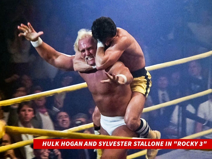 hulk hogan and sylvester stallone in rocky 3 alamy 2